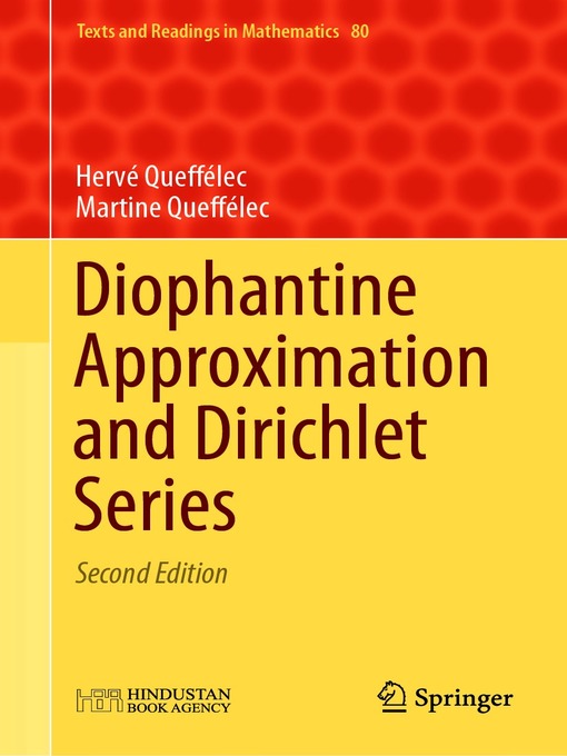 Title details for Diophantine Approximation and Dirichlet Series by Hervé Queffélec - Available